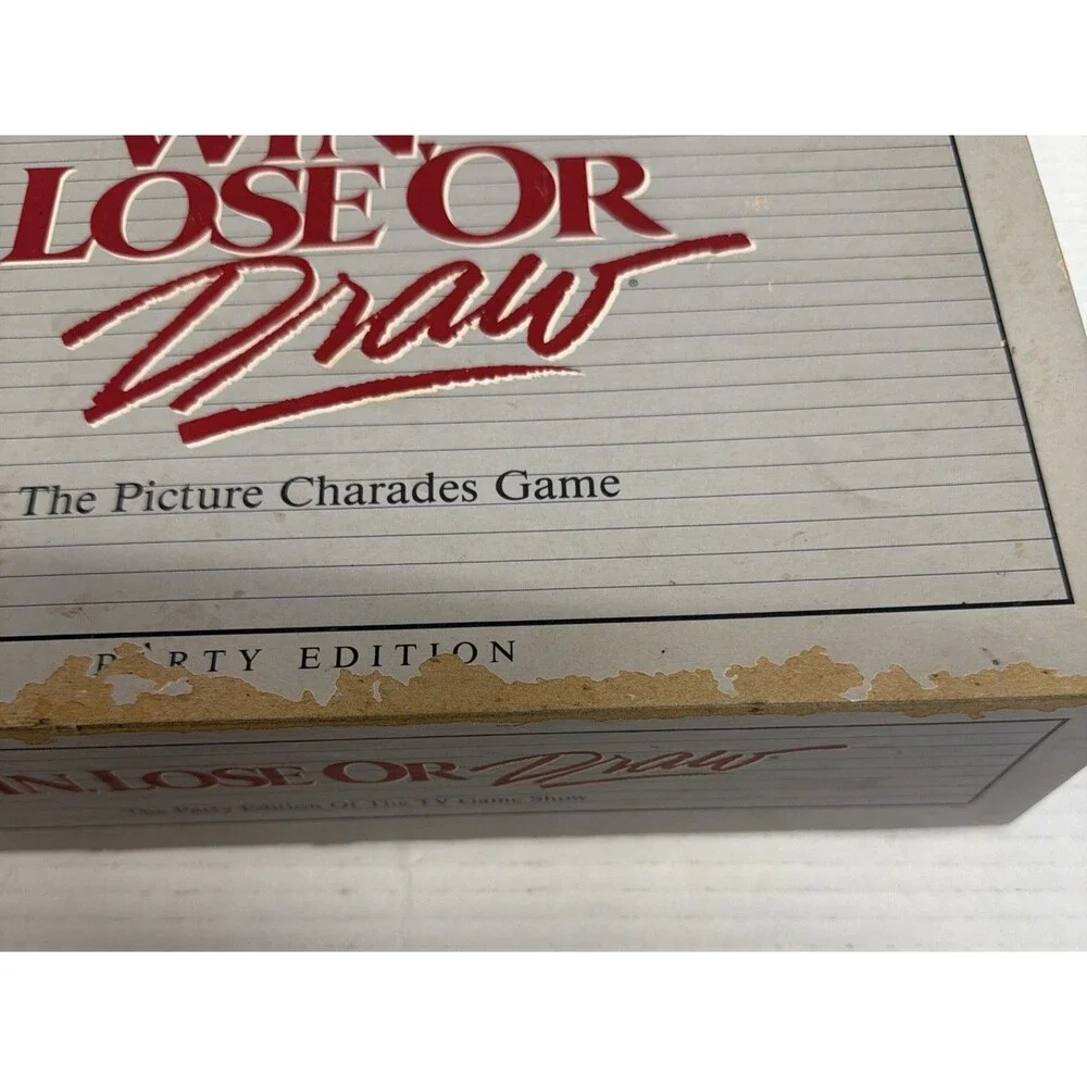 Win, Lose Or Draw The Picture Charades Game Party Edition 1988